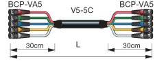 Canare 75 ohm 5xBNC Komponentný Video Multikábel - 5VSxxA-5C (7 verzií)