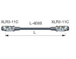 Canare Audio kábel "Star Quad" XLR(F) - XLR(F) ITT - ECxx-X11 (8 verzií)