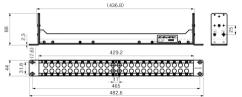 Canare Video Jack Panel (neosadený) - MJ2-VJ2 (13 verzií)