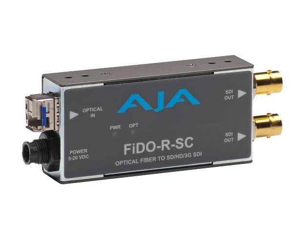 AJA FiDO-R-SC (Optical Fiber to SD/HD/3G SDI)