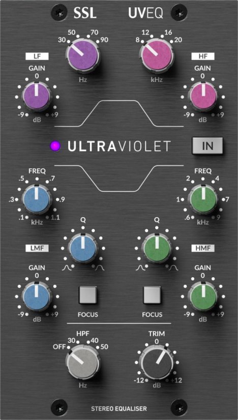 Solid State Logic 500-Series Ultraviolet Stereo EQ Solid State Logic 500-Series Ultraviolet Stereo EQ