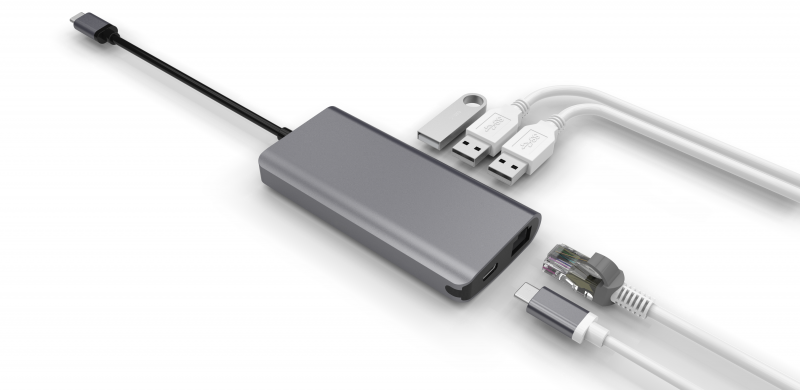LMP USB-C Network Hub (Space Grey)