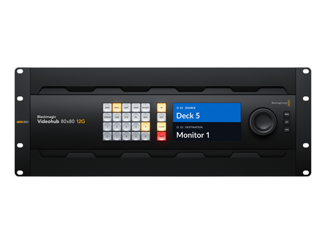 Blackmagic Videohub 80x80 12G Blackmagic Videohub 80x80 12G