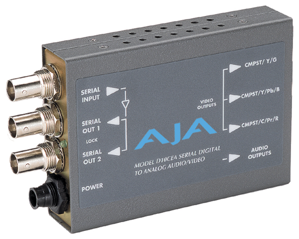 AJA D10CEA (10-bit SDI/Embedded audio to Component/Composite)