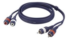 DAP 2x RCA Male / 2x RCA Female 3m