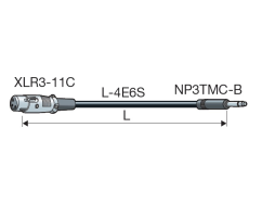 Canare Audio prepojovací kábel XLR3(F) ITT - Skini/Maxi - TCxxB-X1 (2 verzie)