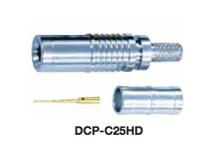 Canare 75Ω DIN 1.0/2.3 Krimpovací konektor DCP-Cxx (5 verzií)