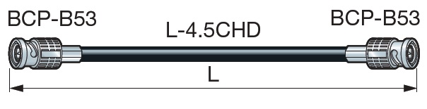 Canare 75 ohm 3G-SDI BNC kábel  - D4.5HDCxxE (5 verzií) - Dĺžka kábla:: 5m (D4.5HDC05E)