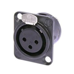 Neutrik XLR-F panelový konektor NC3FD-L (2 verzie)