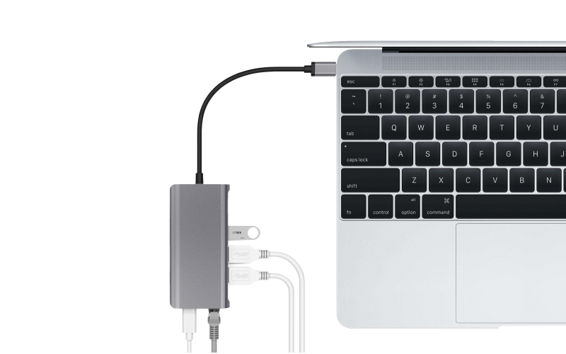 LMP USB-C Network Hub (Space Grey)