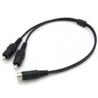 Canare S-Video to 2x Cinch(M) Video Cable - 0.3m