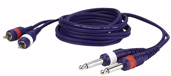 DAP 2 Jack mono-2 RCA cable 3m