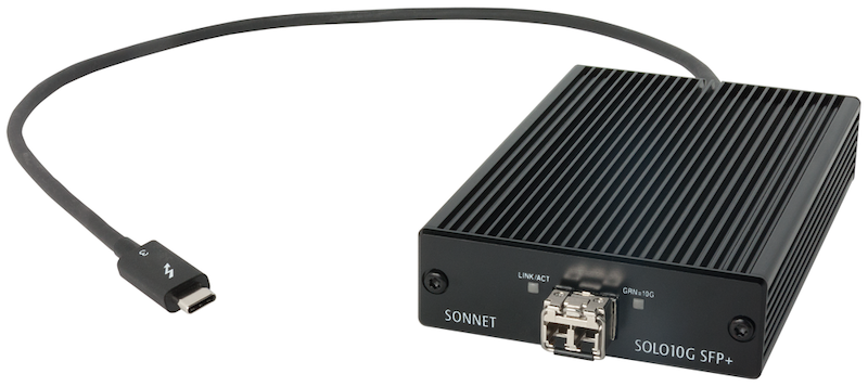 Sonnet Solo 10G SFP+ Thunderbolt 3