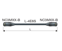 Canare Audio kábel "Star Quad" XLR(M) - XLR(M) Neutrik - ECxx-B22 (8 verzií)