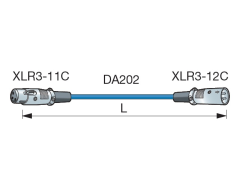 Canare AES/EBU Digitálny audio kábel XLR3(F) - XLR3(M) - DACxx (5 verzií)