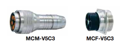 Canare 75Ω multipinový Koaxiálny konektor MCx-V5C3 (2 verzie) - Model:: MCF-V5C3