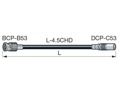 Canare 75 ohm 3G-SDI BNC-DIN kábel - D4.5HDCxxE-D (5 verzií)