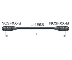 Canare Audio kábel "Star Quad" XLR(F) - XLR(F) Neutrik - ECxx-B11 (8 verzií)