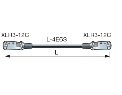 Canare Audio kábel "Star Quad" XLR(M) - XLR(M) ITT- ECxx-X22 (8 verzií)