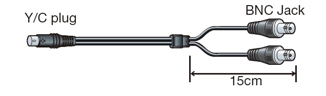 Canare S-Video to 2xBNC(F) Video Cable - 0.3m
