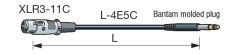Canare Audio prepojovací kábel XLR3(F) - Bantam - 2m
