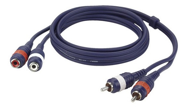 DAP 2x RCA Male / 2x RCA Female 3m
