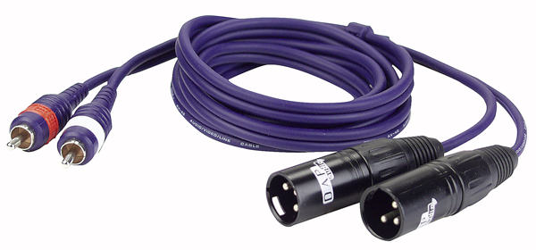 DAP 2 XLR M-2 RCA cable 3m
