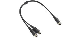 Canare S-Video to 2x Cinch(F) Video Cable - 0.3m