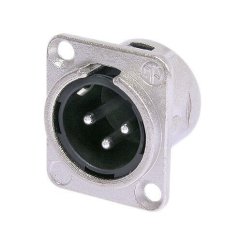 Neutrik XLR-M panelový konektor NC3MD-L (2 verzie)