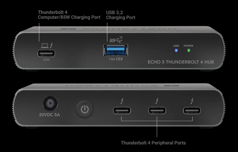 Sonnet Echo 5 Thunderbolt 4 Hub