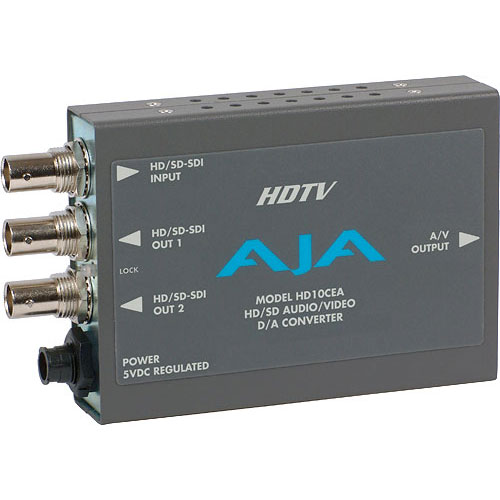 AJA HD10CEA (HD-SDI/SDI w embedded audio to Analog)