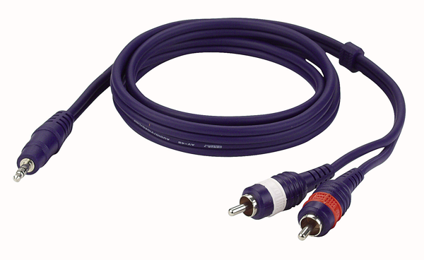 DAP Mini Jack Stereo-2 RCA cable 3m DAP Mini Jack Stereo-2 RCA cable 3m