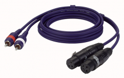 DAP 2 XLR F-2 RCA cable 3m