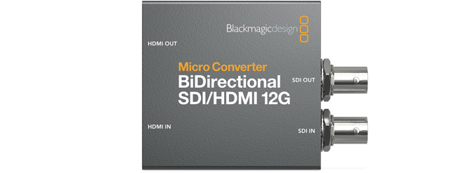 Blackmagic Design Micro Converter BiDirectional SDI/HDMI 12G (2 verzie) - Verzia:: S adaptérom (w PSU)